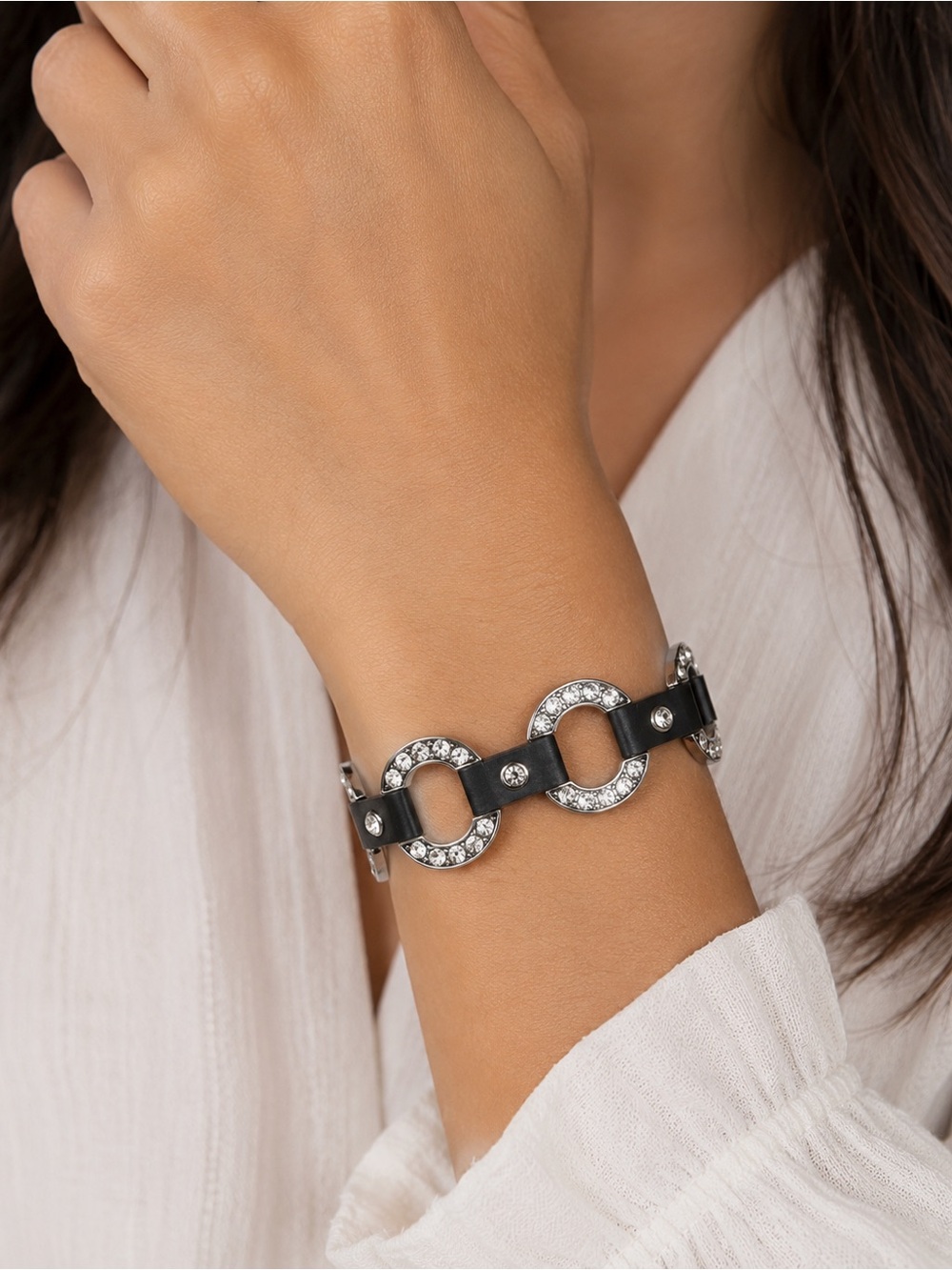 Premier Designs “Starlet” Leather Cuff Bracelet